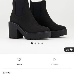 ASOS platform booties